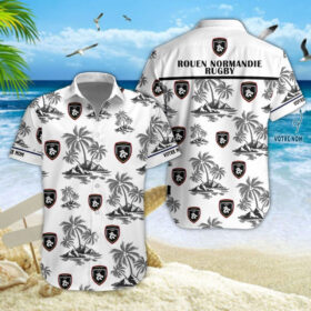 Chemise hawaïenne Rouen Normandie Rugby