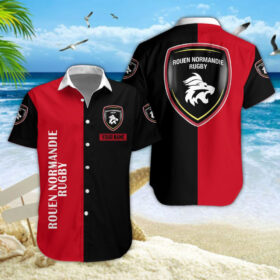 Chemise hawaïenne Rouen Normandie Rugby