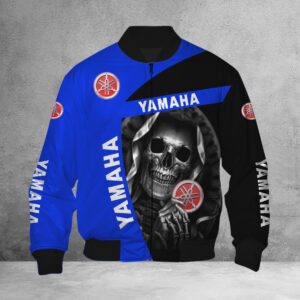 Blouson bomber Yamaha Blue