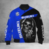 Blouson bomber Suzuki Blue