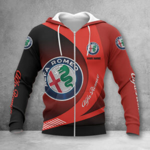 Hoodie zippé Alfa Romeo Red