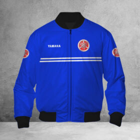 Blouson bomber Yamaha Blue