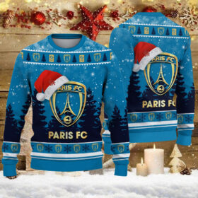 Pull de Noël moche Paris FC – Ugly Christmas Sweater