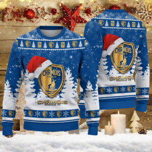 Pull de Noël moche Chamois Niortais FC – Ugly Christmas Sweater