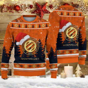 Pull de Noël moche Montpellier HSC – Ugly Christmas Sweater