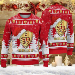 Pull de Noël moche Stade Brestois 29 – Ugly Christmas Sweater