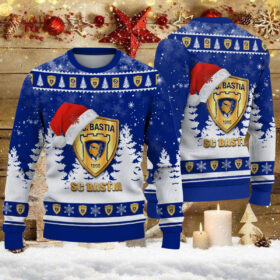 Pull de Noël moche SC Bastia – Ugly Christmas Sweater