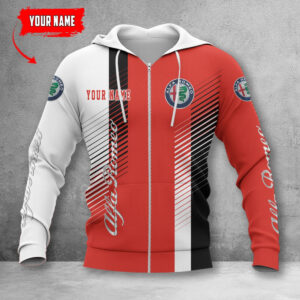 Hoodie zippé Alfa Romeo Red