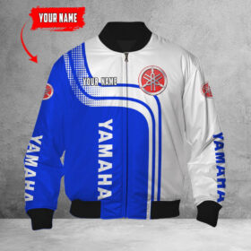 Blouson bomber Yamaha Blue