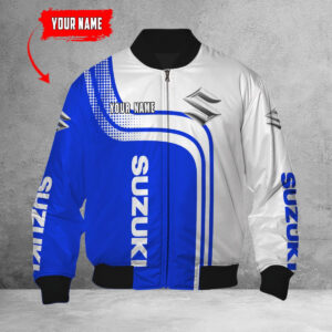 Blouson bomber Suzuki Blue