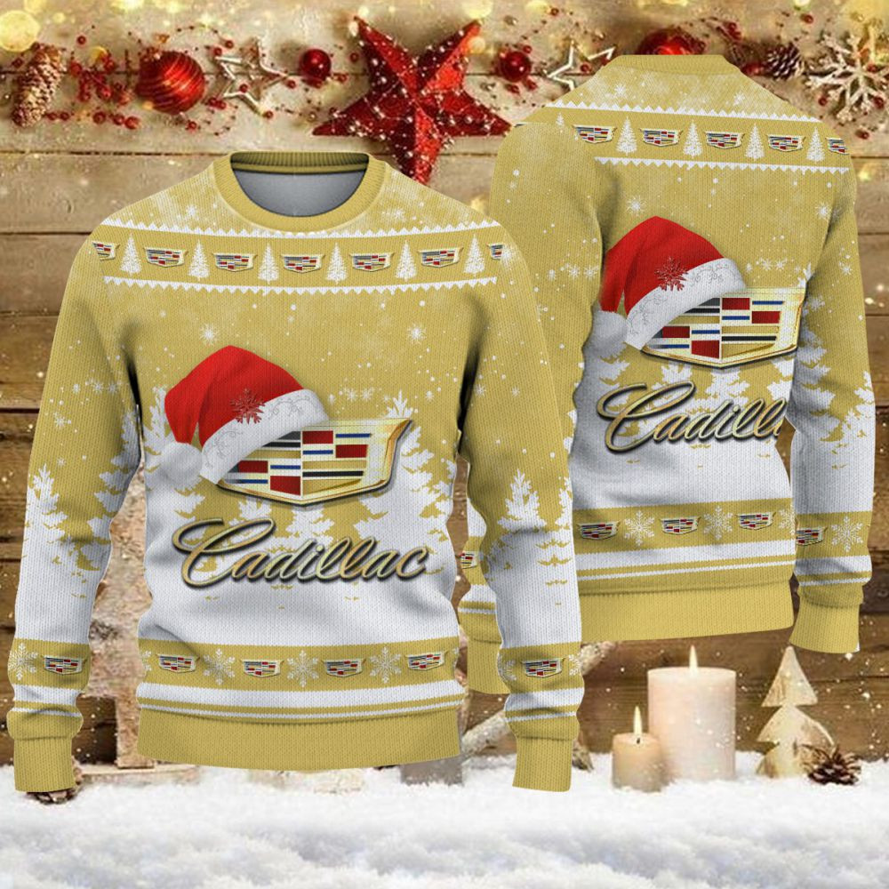 Pull de Noël moche Cadillac – Ugly Christmas Sweater