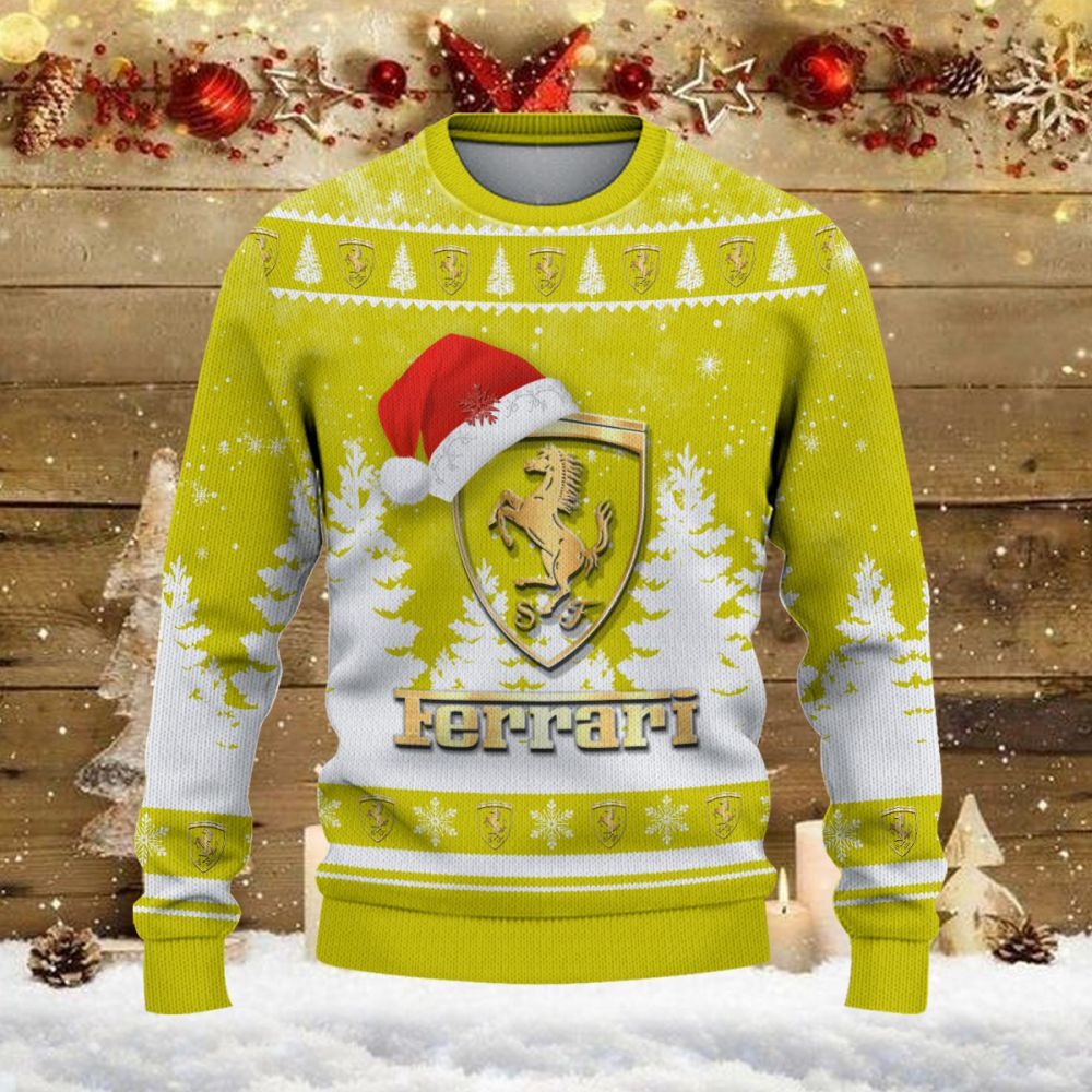 Pull de Noël moche Ferrari – Ugly Christmas Sweater – Image 2