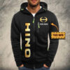 Veste à capuche zippée Hino