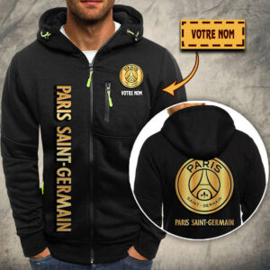 Veste à capuche zippée PSG