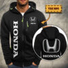 Veste à capuche zippée Honda