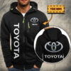 Veste à capuche zippée Toyota
