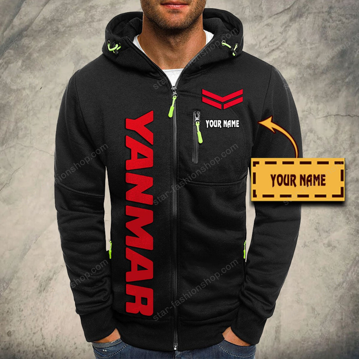 Veste à capuche zippée Yanmar – Image 2