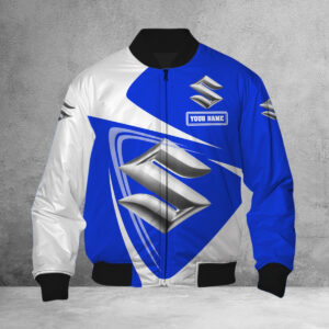 Blouson bomber Suzuki Blue