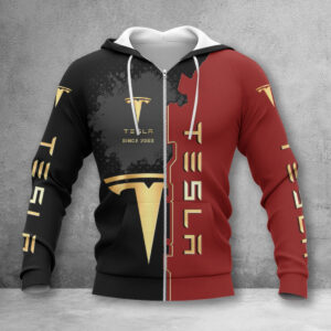 Hoodie zippé Tesla