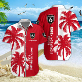 Chemise hawaïenne Rouen Normandie Rugby