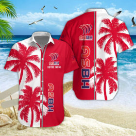 Chemise hawaïenne AS Beziers Herault