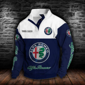 Sweat-shirt à col boutonné Alfa Romeo