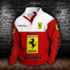 Sweat-shirt à col boutonné Ferrari
