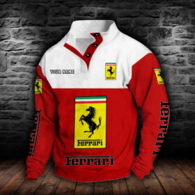 Sweat-shirt à col boutonné Ferrari