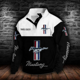 Sweat-shirt à col boutonné Ford Mustang