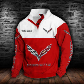 Sweat-shirt à col boutonné Corvette C7