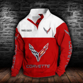 Sweat-shirt à col boutonné Corvette C8