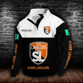 Sweat-shirt à col boutonné Stade Lavallois