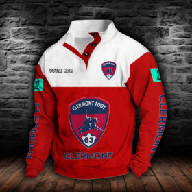 Sweat-shirt à col boutonné Clermont Foot Auvergne 63