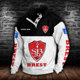 Sweat-shirt à col boutonné Stade Brestois 29