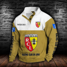 Sweat-shirt à col boutonné Racing Club de Lens