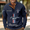 Sweat-shirt pour homme sans capuche Ford Mustang