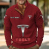 Sweat-shirt pour homme sans capuche Tesla
