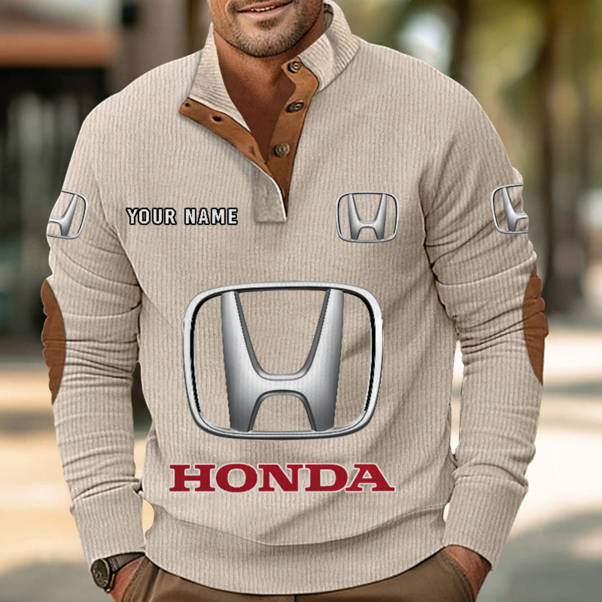 Sweat-shirt pour homme sans capuche Honda – Image 5