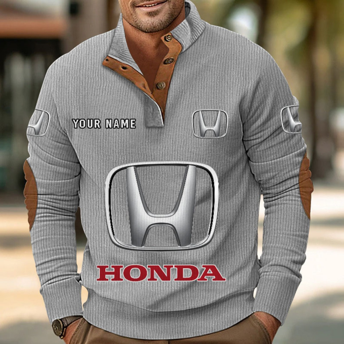 Sweat-shirt pour homme sans capuche Honda – Image 6