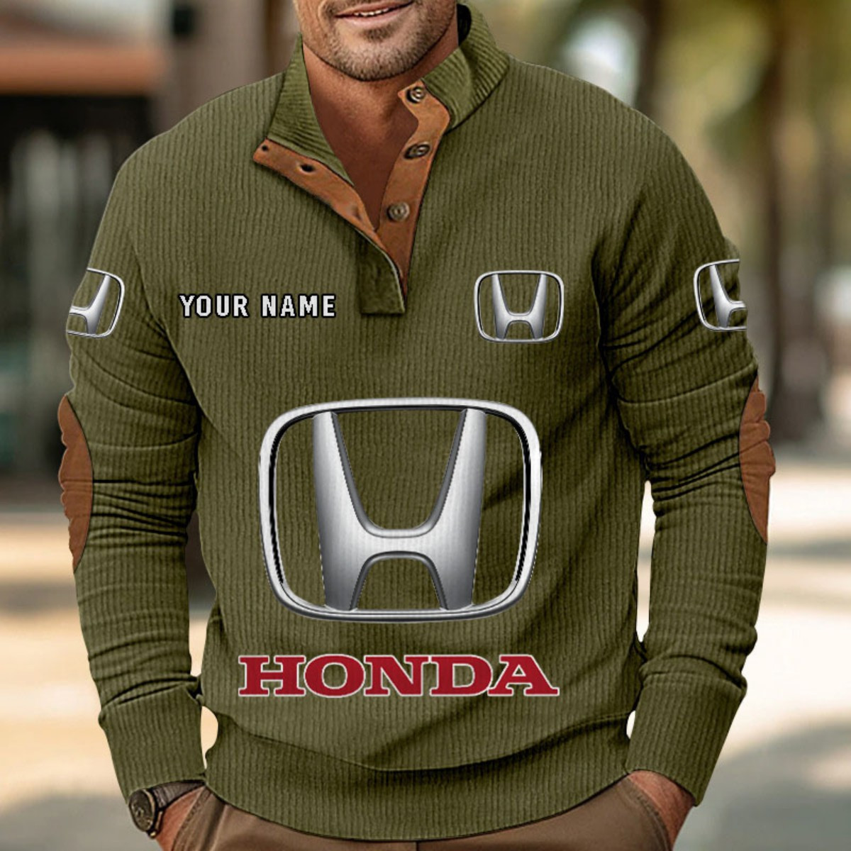 Sweat-shirt pour homme sans capuche Honda – Image 8