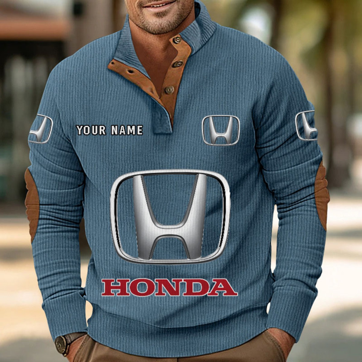 Sweat-shirt pour homme sans capuche Honda – Image 9