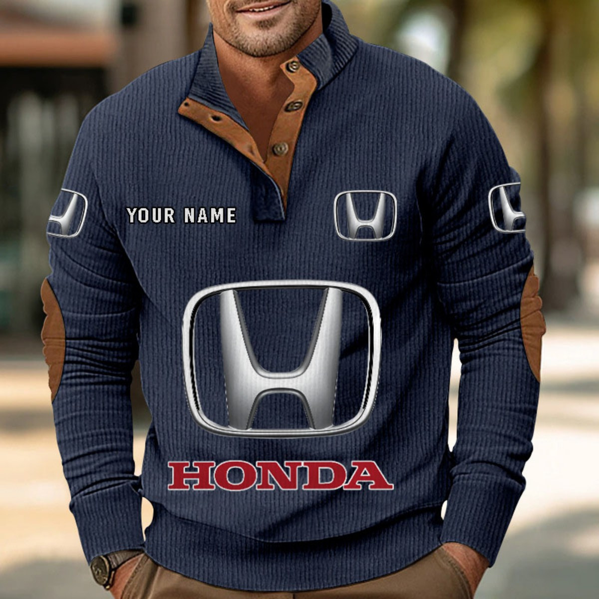 Sweat-shirt pour homme sans capuche Honda – Image 2