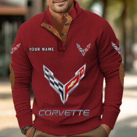 Sweat-shirt pour homme sans capuche Corvette C8
