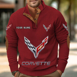 Sweat-shirt pour homme sans capuche Corvette C8