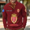 Sweat-shirt pour homme sans capuche AS Monaco