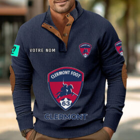 Sweat-shirt pour homme sans capuche Clermont Foot Auvergne 63