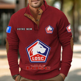 Sweat-shirt pour homme sans capuche LOSC Lille