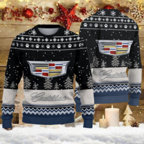 Pull de Noël moche Cadillac – Ugly Christmas Sweater