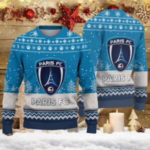 Pull de Noël moche Paris FC – Ugly Christmas Sweater