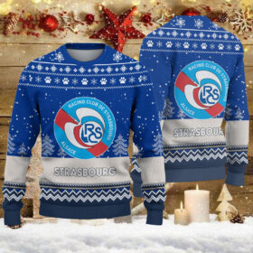 Pull de Noël moche RC Strasbourg Alsace – Ugly Christmas Sweater